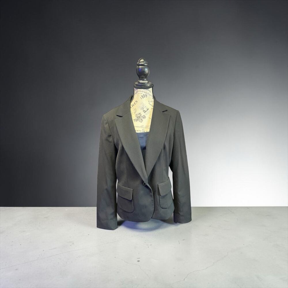 Calvin Klein Black single-button women's blazer Size 10